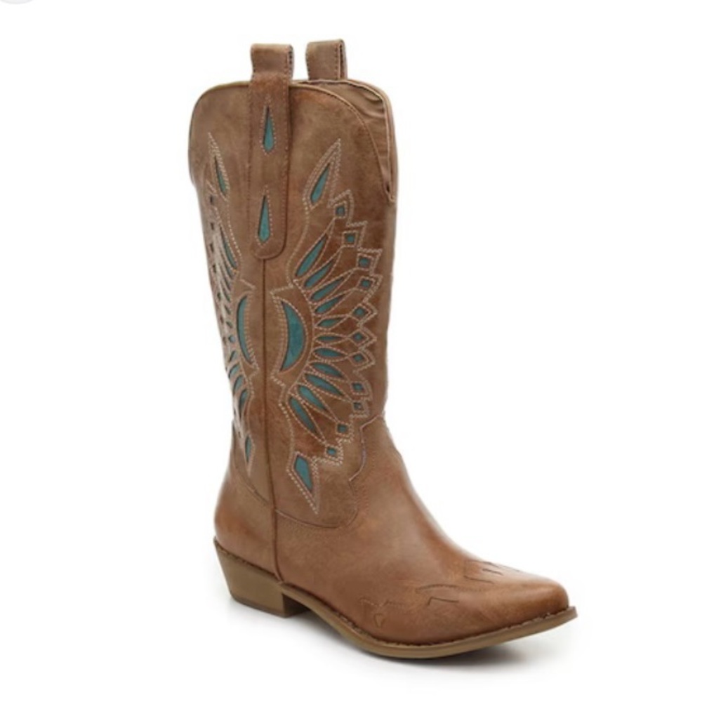 Brand New Coconuts Bandera Cowboy Boot | size 8 | Never Worn Brown Boots | boho